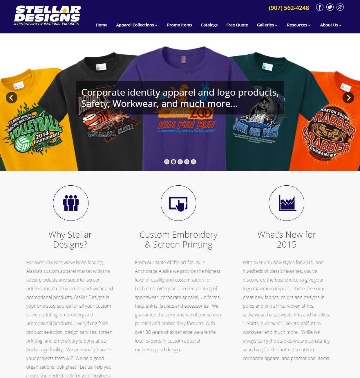 custom website for premium advertising customer