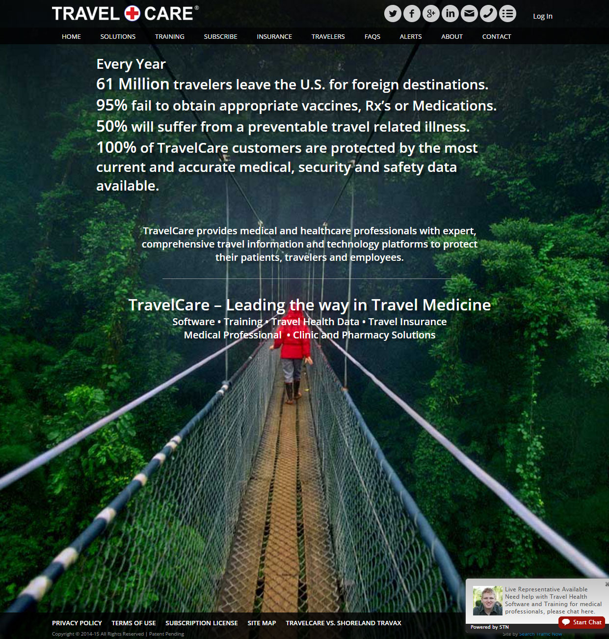 travel medicine custom website